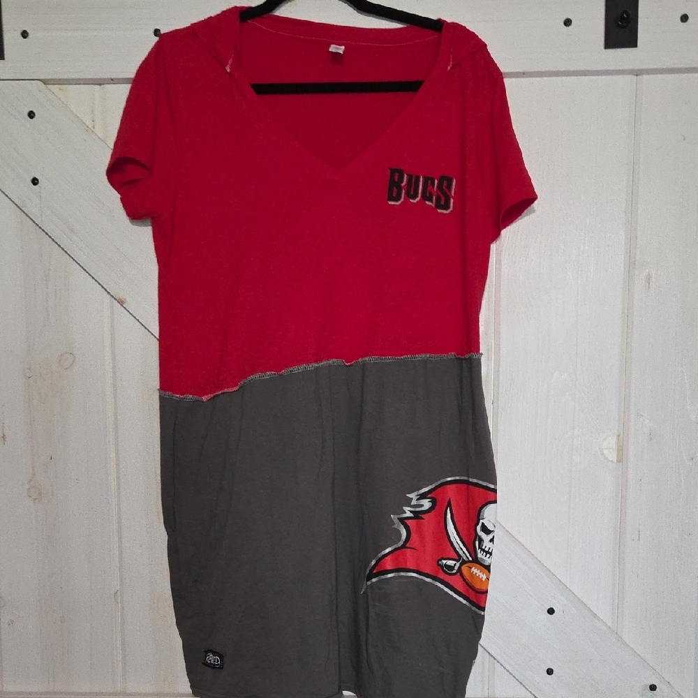 Red and Gray Women's Dress